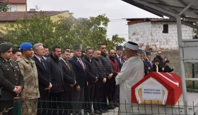 Karabük’te Kıbrıs Gazisi Mustafa Şen’in Cenazesi Dünya’ya Uğurlandı