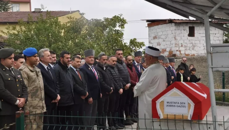 Karabük’te Kıbrıs Gazisi Mustafa Şen’in Cenazesi Dünya’ya Uğurlandı